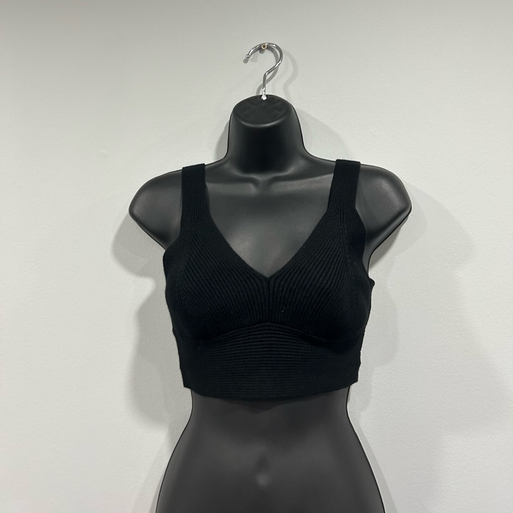 Knit crop sweater tank
